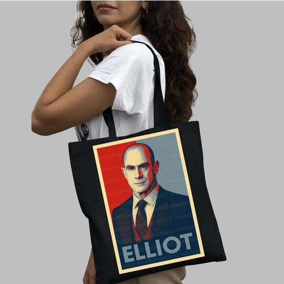 Elliot Stabler Inspired Pop Art Tote Bag Law and Order SVU - Picture 2 of 4